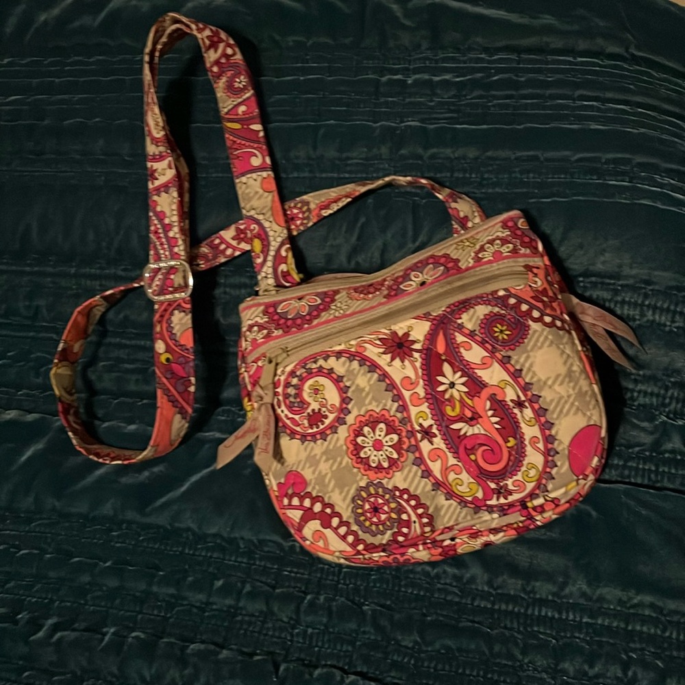 Vera Bradley “Paisley meets plaid” crossbody - never used
